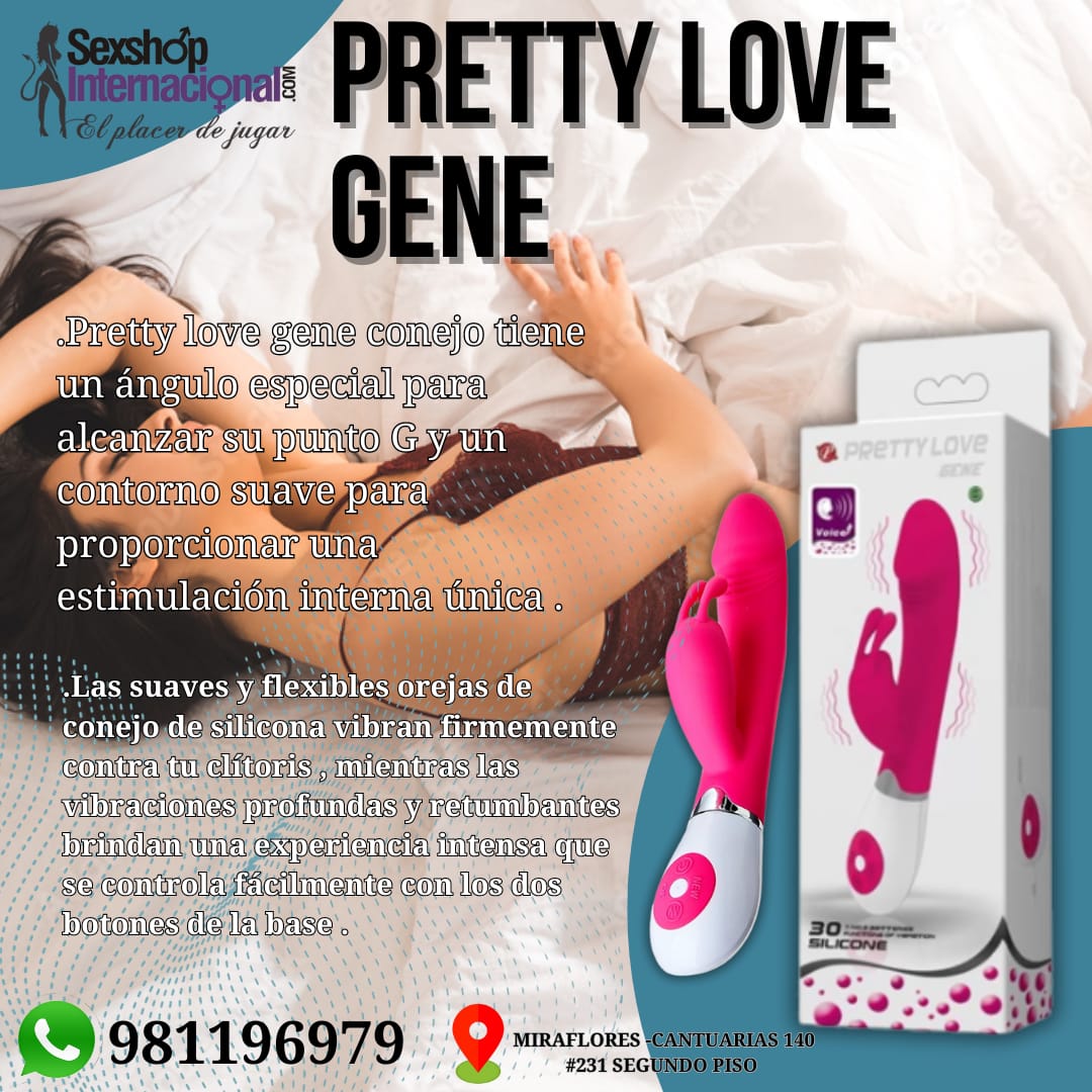 VIBRADOR DOBLE ESTIMULACION-PRETTY LOVE-GENE30 TIPOS DE VIBRACION-SEXSHOP LIMA 971890151 